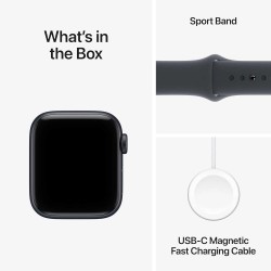 Smart watch APPLE Watch SE 3 GPS 40mm Midnight Aluminium Case witch Midnight Sport Band (A3324) (MEH94ET/A)