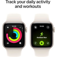 Smart watch APPLE Watch SE 3 GPS 40mm Starlight Aluminium Case witch Starlight Sport Band (A3324) (MEH34ET/A)