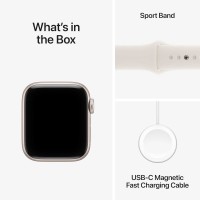Smart watch APPLE Watch SE 3 GPS 40mm Starlight Aluminium Case witch Starlight Sport Band (A3324) (MEH34ET/A)