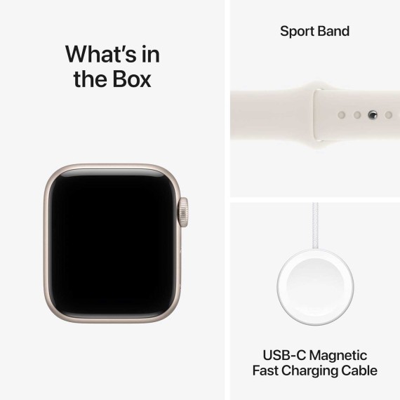 Смарт-часы APPLE Watch SE 3 GPS 40mm Starlight Aluminium Case witch Starlight Sport Band (A3324) (MEH34ET/A)