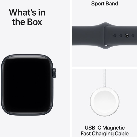 Смарт-часы APPLE Watch SE 3 GPS 44mm Midnight Aluminium Case witch Midnight Sport Band (A3325) (MEHQ4ET/A)