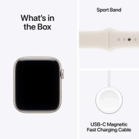 Smart watch APPLE Watch SE 3 GPS 44mm Starlight Aluminium Case witch Starlight Sport Band (A3325) (MEHJ4ET/A)