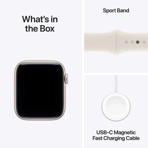 Смарт-часы APPLE Watch SE 3 GPS 44mm Starlight Aluminium Case witch Starlight Sport Band (A3325) (MEHJ4ET/A)