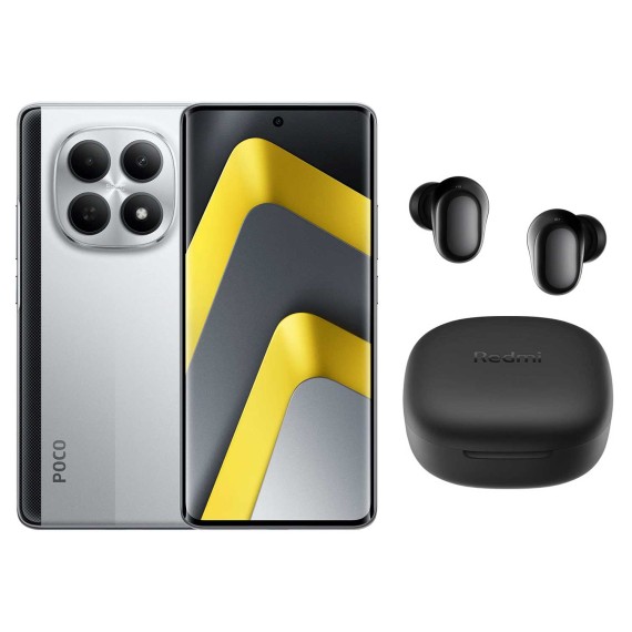 Smart phone XIAOMI POCO M8 5G 8GB 256GB (Silver)+Redmi Buds 6 Play (25118PC98G)