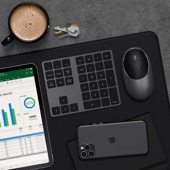Клавиатура SATECHI Bluetooth Extended Keypad (Space Gray) (ST-XLABKM)