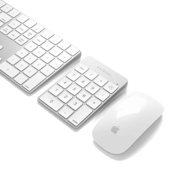 Клавиатура SATECHI Slim Wireless Keypad (Silver) (ST-KSALKPS)