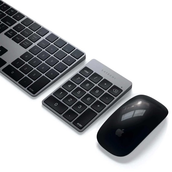 Клавиатура SATECHI Slim Wireless Keypad (Space Gray) (ST-KSALKPM)