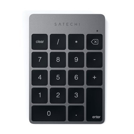 Клавиатура SATECHI Slim Wireless Keypad (Space Gray) (ST-KSALKPM)