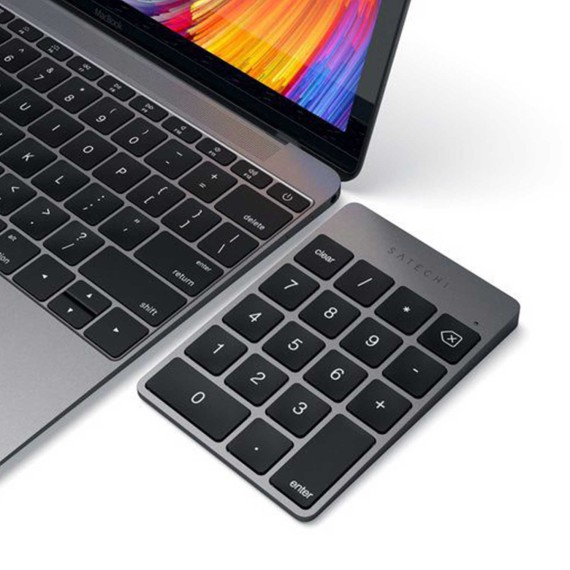 Клавиатура SATECHI Slim Wireless Keypad (Space Gray) (ST-KSALKPM)