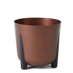 Flower pot LAMELA LA230-06 FRIDA ROUND 340 COPPER 
