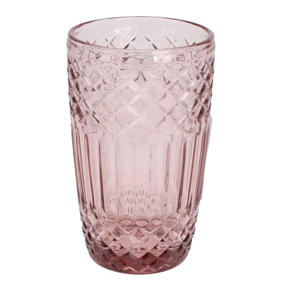 Стакан KOOPMAN 170490160 DRINKING GLASS PINK (101059)