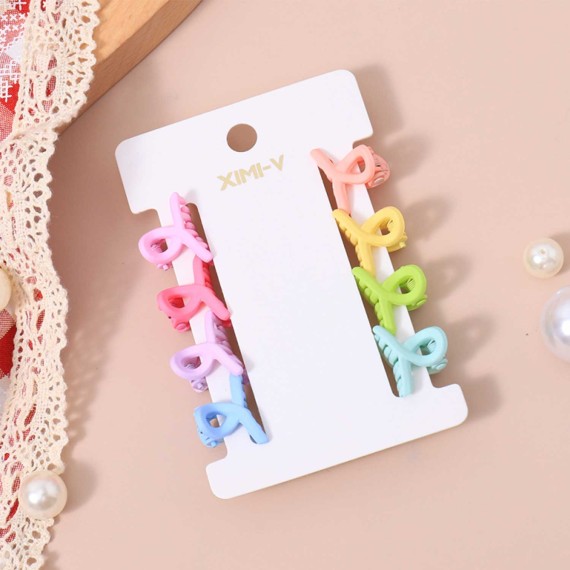 Մազակալ & աքսեսուարներ XIMI 6941963971171 8PCS COLORFUL MINI HAIR CLAW CLIPS #05 (971171)