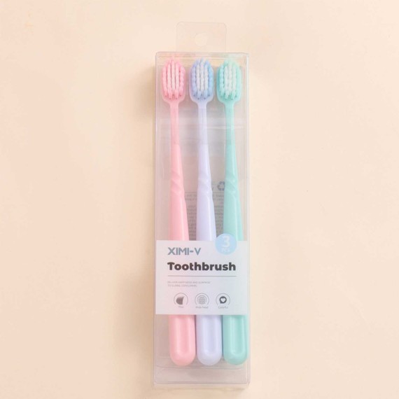 Toothbrushes XIMI 6942156248391 SUPER WIDE SOFT COMFORTABLE TOOTHBRUSH (3 PCS) (248391)