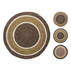 Сервировочная салфетка KOOPMAN BD2000490 PLACEMAT ROUND SEAGRASS IN 3 COLOR (555005)