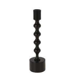 Candlestick KOOPMAN CANDLE HOLDER 23CM BLACK (611100) (A98018020)