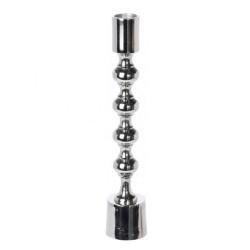 Candlestick KOOPMAN CANDLE HOLDER 23CM SILVER (616679) (A98017520)