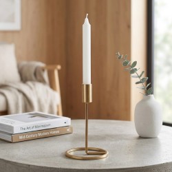 Candlestick KOOPMAN CANDLE HOLDER 19CM GOLD (105422) (A67101390)