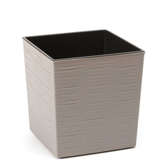 Цветочный горшок LAMELA LA838-27 DONICA JUKA DUTO ECO WOOD 400X400 GREY 