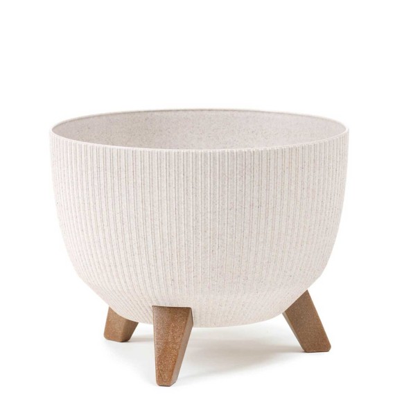 Цветочный горшок LAMELA LA984-74 MIRA ECO RECYCLED 250 CREAM 