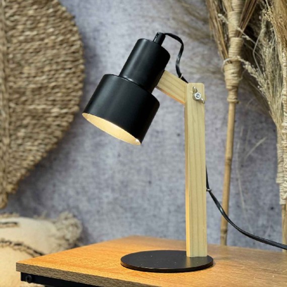 Lampshade KOOPMAN TABLE LAMP METAL MET HOUT (954259) (HZ1601040)