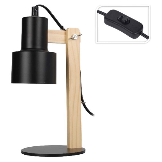 Lampshade KOOPMAN TABLE LAMP METAL MET HOUT (954259) (HZ1601040)