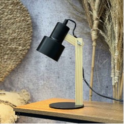 Լուսամփոփ KOOPMAN TABLE LAMP METAL MET HOUT (954259) (HZ1601040)