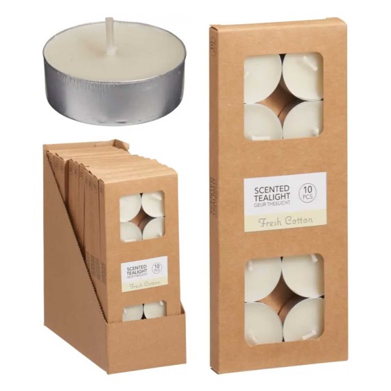 Свеча KOOPMAN TEALIGHTS10 PIECES OFF WHITE (611633) (TL3100400)