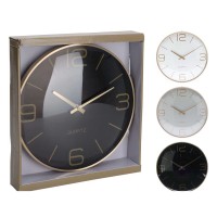 Часы KOOPMAN WALL CLOCK ALU BULGY GLASS (299589) (837362070)