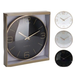 Clock KOOPMAN WALL CLOCK ALU BULGY GLASS (299589) (837362070)