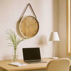 Clock KOOPMAN WALL CLOCK WITH BROWN HANDLE (532211) (NB1240000)