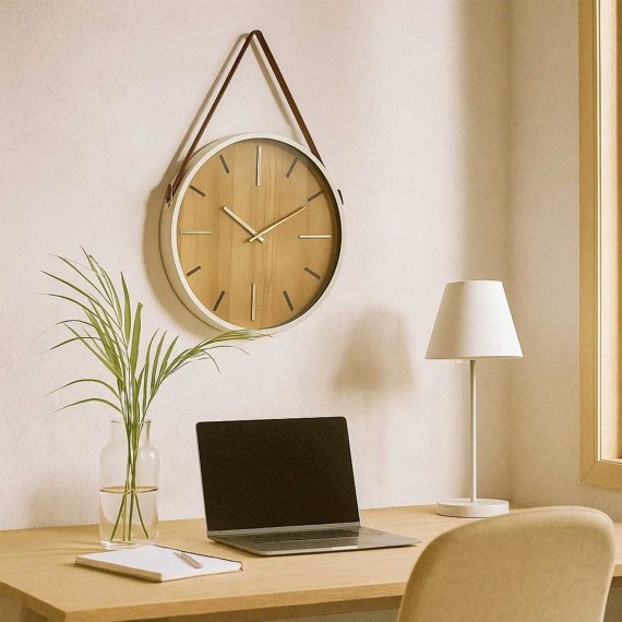 Часы KOOPMAN WALL CLOCK WITH BROWN HANDLE (532211) (NB1240000)