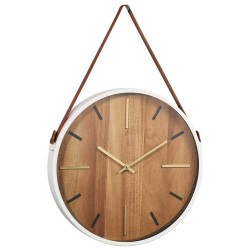Clock KOOPMAN WALL CLOCK WITH BROWN HANDLE (532211) (NB1240000)