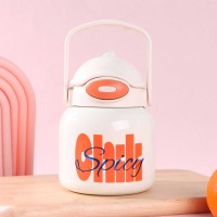 Thermos & bottles XIMI 6936706464713 680ML/22.9FL.OZ. PORTABLE FLIP-TOP VACUUM FLASK WITH STRAW (WHITE) HY316003 (464713)