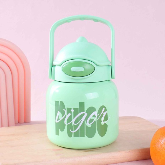 Thermos & bottles XIMI 6936706464720 680ML/22.9FL.OZ. PORTABLE FLIP-TOP VACUUM FLASK WITH STRAW (GREEN) HY316003 (6464720)