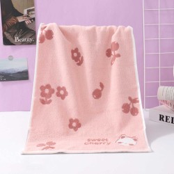 Cotton towels XIMI 6941963908269 SWEET CHERRY BEAR COTTON SOFT ADULT TOWEL (PINK) (908269)