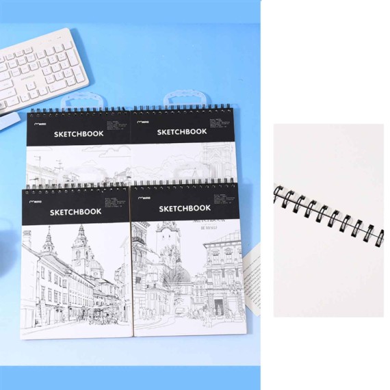 Концелярские товары XIMI 6941963940528 PENCIL STYLE SPIRAL SKETCHBOOK A4 30 SHEETS (940528)