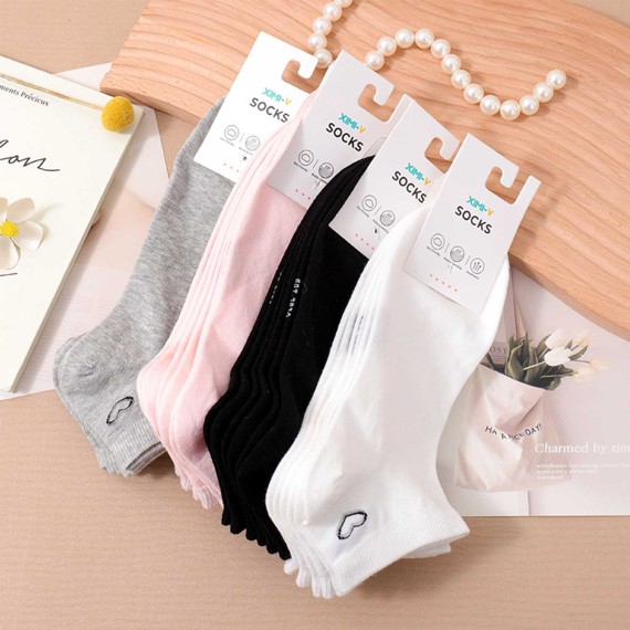 Գուլպա XIMI 6941963943925 SIMPLE COMFORTABLE HEART SOCKS FOR WOMEN 3 PAIRS (943925)