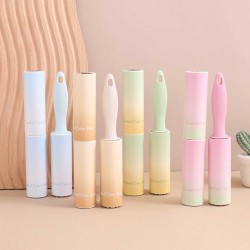 Clothes cleaner accessories XIMI 6941963947480 MINI PORTABLE TRAVEL GRADIENT COLOR SERIES LINT ROLLER/1 LINT ROLLER+2 REFILLS (947480)