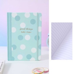 Stationery accessories XIMI 6941963952514 POLKA DOT HARDSHELL HARDCOVER LINED NOTEBOOK A5 96 SHEETS (GREEN) (952514)