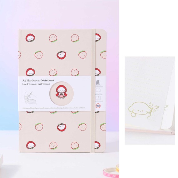 Գրենական պարագաներ XIMI 6941963955812 BEAR LIGHT OFFICE SERIES HARDCOVER NOTEBOOK WITH ASSORTED PAGE (LIGHT COFFEE) (955812)