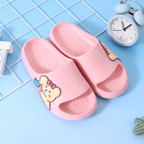 Summer slippers XIMI 6941963957397 CUTE BEAR COMFORTABLE KIDS SLIPPERS 32-33 (PINK) (957397)