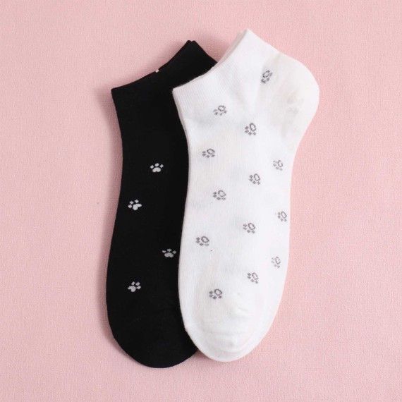 Գուլպա XIMI 6941963959162 ALL-MATCH CUTE PET FOOTPRINT WOMENS SOCKS /2 PAIRS (959162)