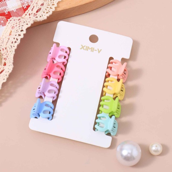 Մազակալ & աքսեսուարներ XIMI 6941963971188 8PCS COLORFUL MINI HAIR CLAW CLIPS #06 (971188)