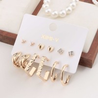 Womens jewelry and accessories XIMI 6941963977685 6 PAIRS EARRINGS SET #06 (977685)