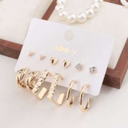 Женские украшения и акессуары XIMI 6941963977685 6 PAIRS EARRINGS SET #06 (977685)