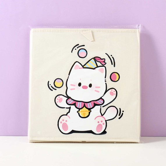 Ящик для хранения XIMI 6942156210916 CIRCUS PRINTED STORAGE BOX B (S) (WHITE) (210916)