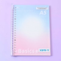 Stationery accessories XIMI 6942156228447 DREAM COLOR GRID LOOSE-LEAF NOTEBOOK A5 (228447)