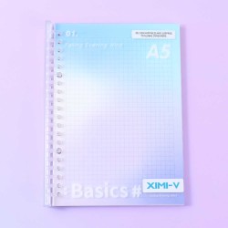 Stationery accessories XIMI 6942156228447 DREAM COLOR GRID LOOSE-LEAF NOTEBOOK A5 (228447)