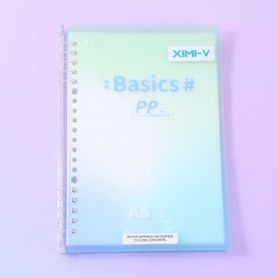 Stationery accessories XIMI 6942156228515 DREAM COLOR GRID LOOSE-LEAF NOTEBOOK A5 (228515)