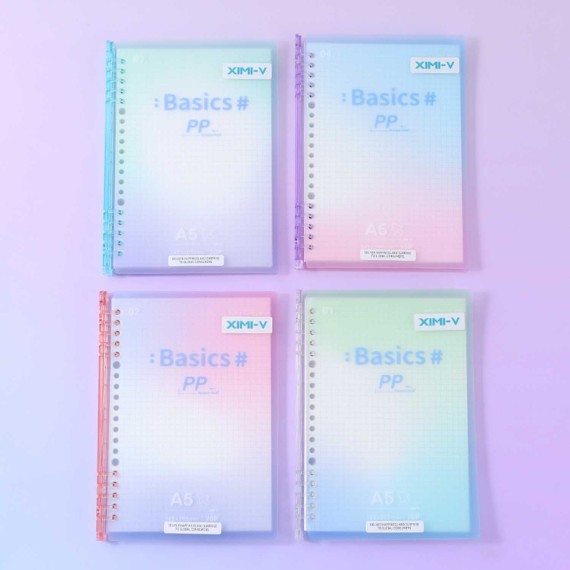 Stationery accessories XIMI 6942156228515 DREAM COLOR GRID LOOSE-LEAF NOTEBOOK A5 (228515)